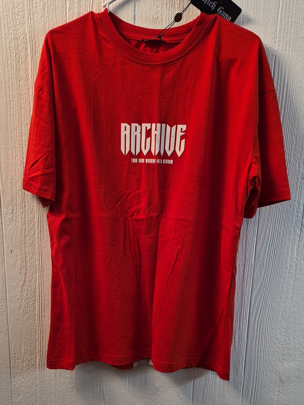 Red T Shirt With Archive